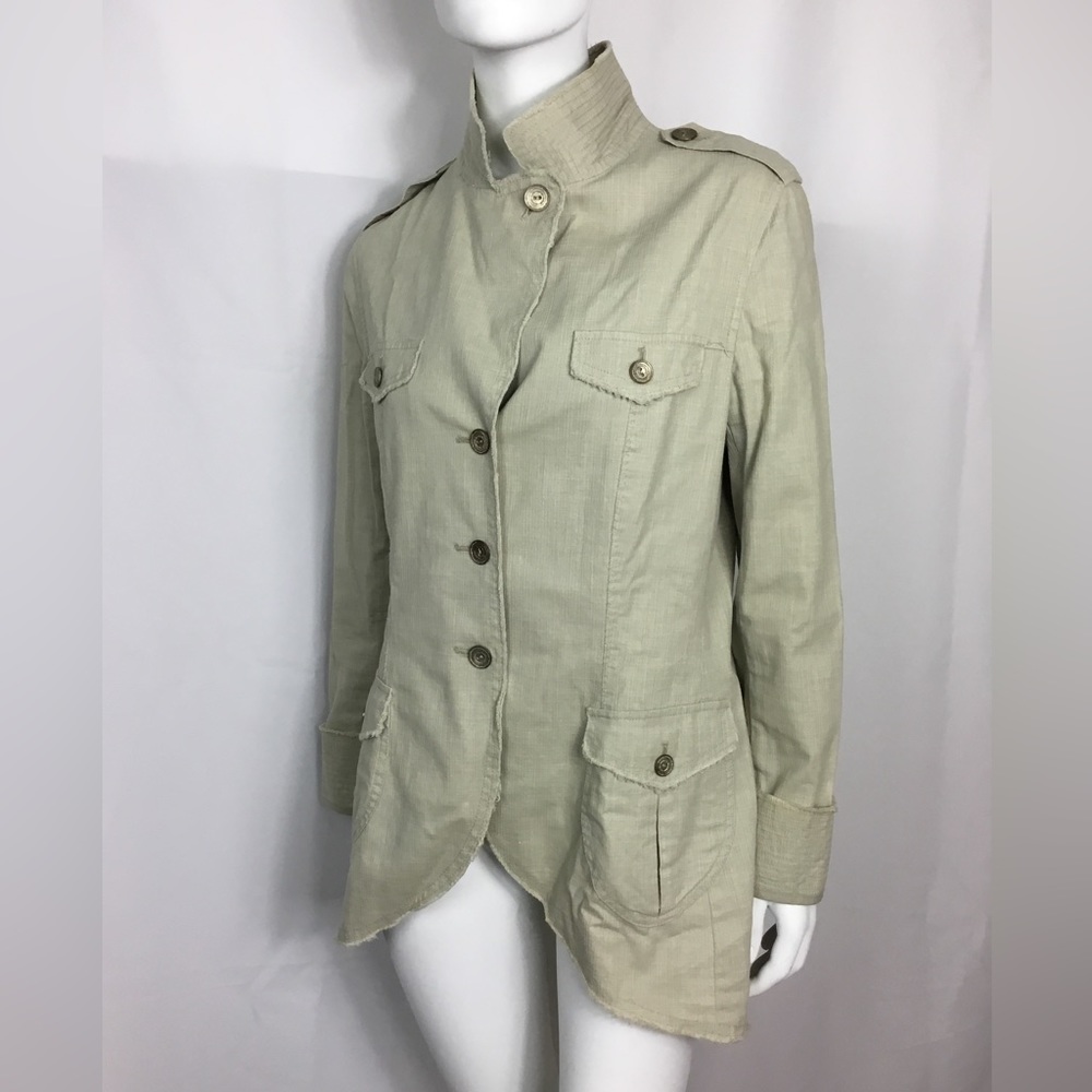 Peruvian Connection Light Khaki Langenlook Jacket Women Size 14
